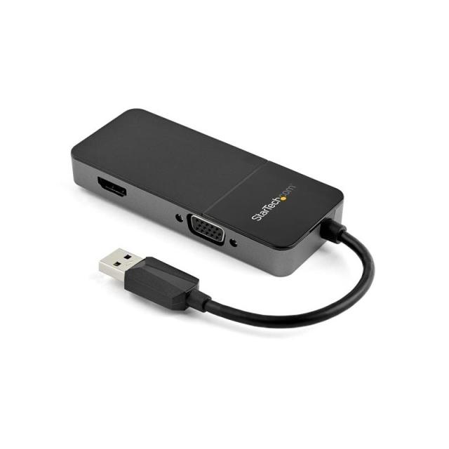 StarTech.com - Cable Adaptador USB 3.0 a HDMI / VGA - 4K 1080 - Adaptador Gráfico Externo de Vídeo - Convertidor Externo de Víde