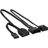 Aerocool - ASTRO24 Doble Ventilador PC 12cm ARGB LED Soporte Antivibración Negro