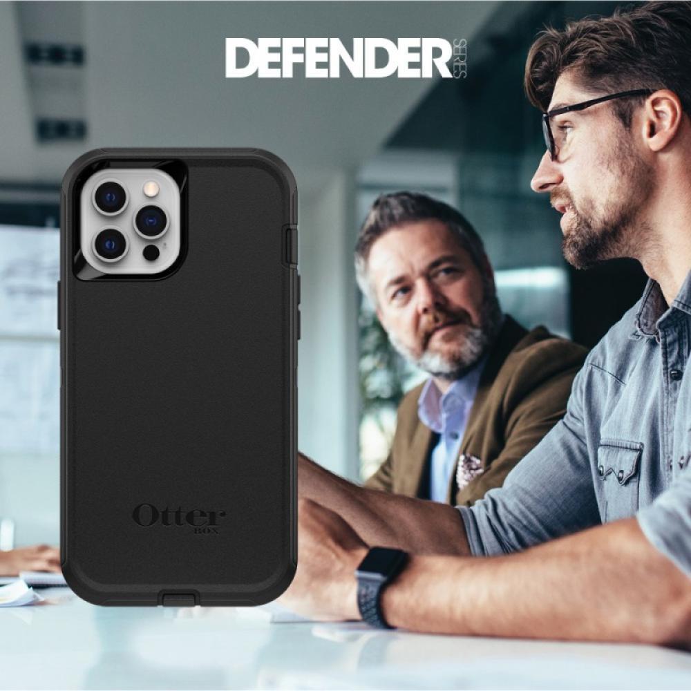 OtterBox - Defender Series para Apple iPhone 12/iPhone 12 Pro, negro