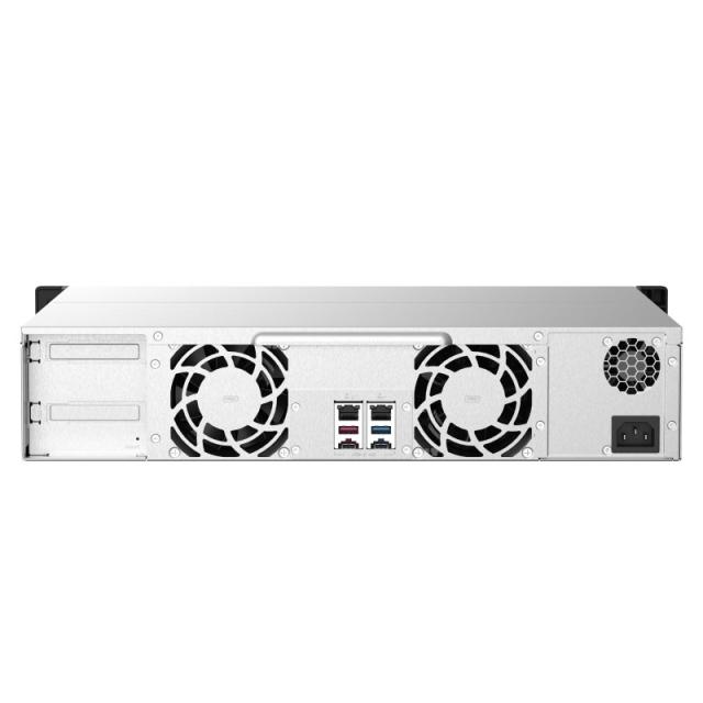 QNAP - TS-873AEU-4G servidor de almacenamiento NAS Bastidor (2U) Ryzen Embedded V1500B 4 GB DDR4 0 TB QuTS hero Negro