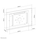 Neomounts - WL15-660WH1 Soporte de pared para tableta 12.9" - bloqueable