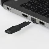 Lindy - 47890 bloqueador de puerto Llave de bloqueador de puerto RJ-45 Negro Acrilonitrilo butadieno estireno (ABS)