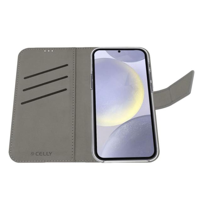 Celly - WALLY funda para teléfono móvil 17 cm (6.7") Funda cartera Negro - WALLY1121