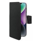 Celly - WALLY funda para teléfono móvil 15,5 cm (6.1") Funda cartera Negro