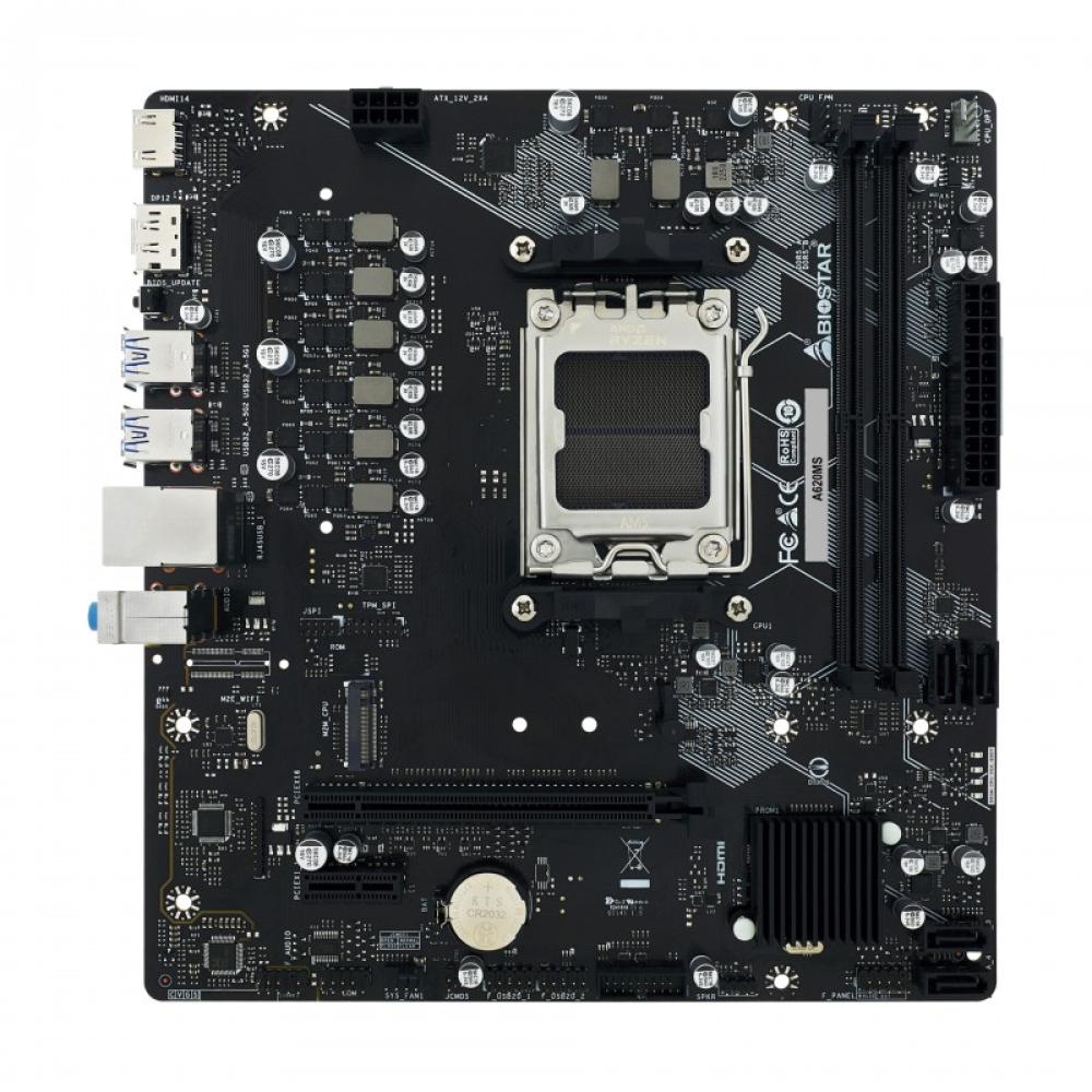 Biostar - A620MS placa base AMD A620 Zócalo AM5 micro ATX