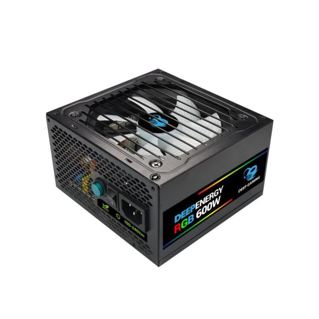 CoolBox - GAMING FUENTE DE ALIMENTACION ATX DEEPENERGY 600W RGB 80+BRONZE (110V-240V)