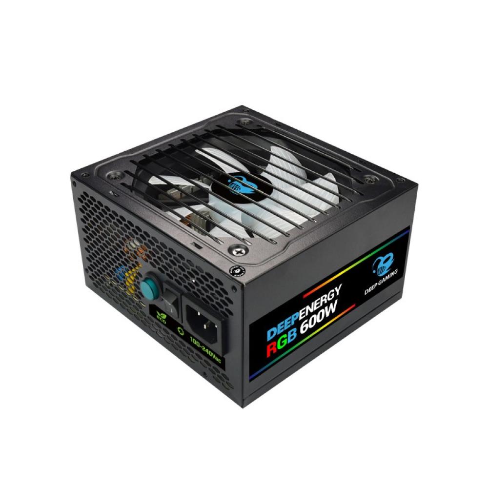 CoolBox - GAMING FUENTE DE ALIMENTACION ATX DEEPENERGY 600W RGB 80+BRONZE (110V-240V)