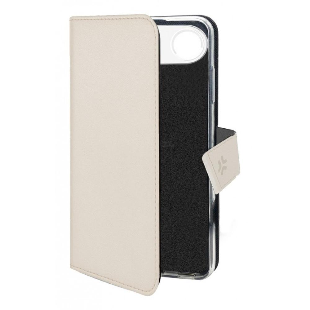 Celly - WALLY funda para teléfono móvil 16,5 cm (6.5") Funda cartera Arena