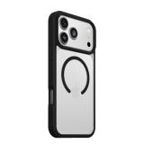 OtterBox - React MagSafe Series para Apple iPhone 17 Pro Max, negro Crystal, transparente/negro