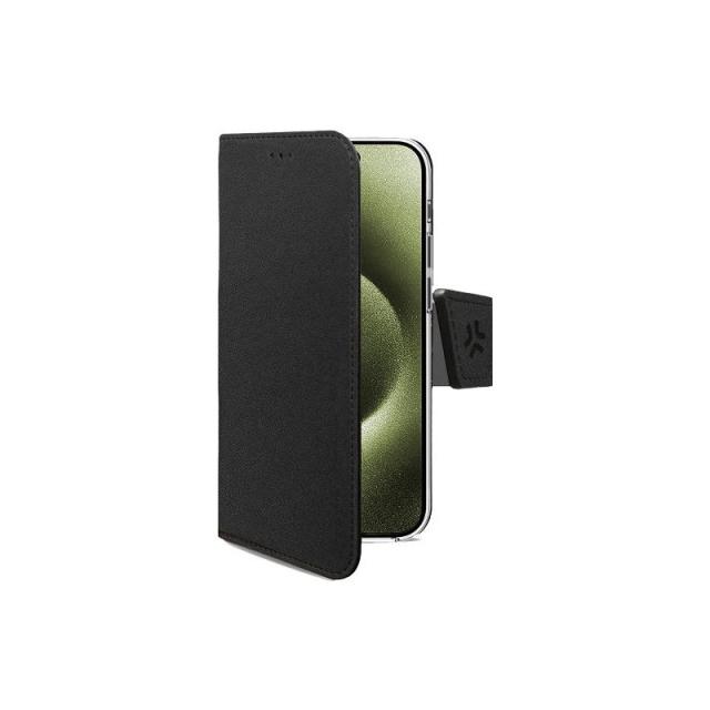 Celly - WALLYMAG funda para teléfono móvil 16 cm (6.3") Funda cartera Negro - WALLYMAG1150BK