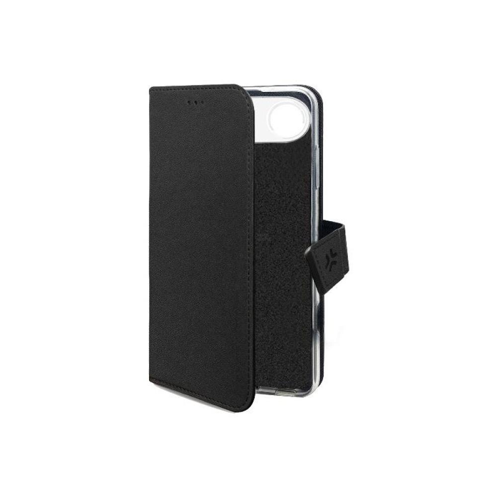 Celly - WALLYMAG funda para teléfono móvil 16,5 cm (6.5") Funda cartera Negro