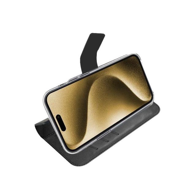 Celly - WALLYMAG funda para teléfono móvil 16,5 cm (6.5") Funda cartera Negro