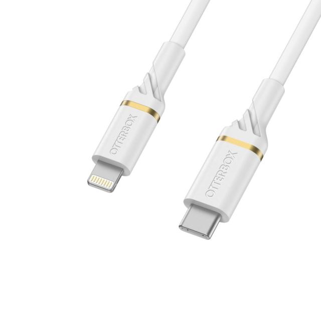 OtterBox - Cable USB C-Lightning 1M USB-PD, Cloud Sky White