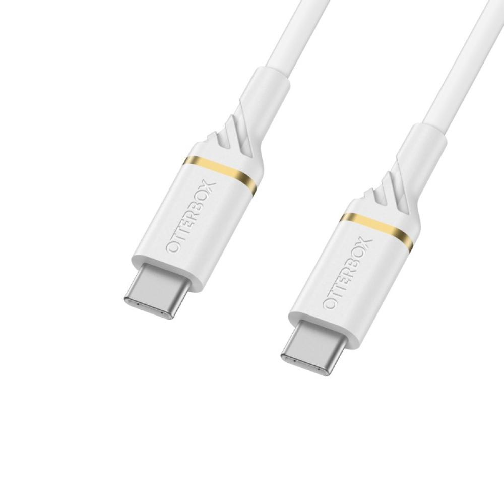 OtterBox - Premium Cable USB C-C 2M USB-PD, Cloud Sky White