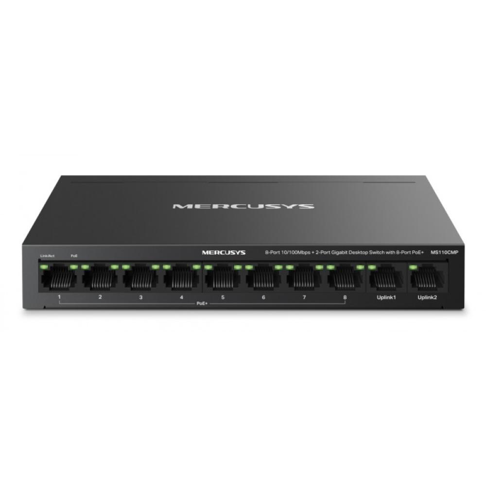 Mercusys - MS110CMP switch Fast Ethernet (10/100) Energía sobre Ethernet (PoE) Negro