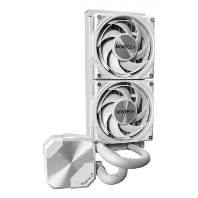 Montech - HyperFlow Silent 240 Procesador Sistema de refrigeración líquida todo en uno 12 cm Blanco 1 pieza(s)