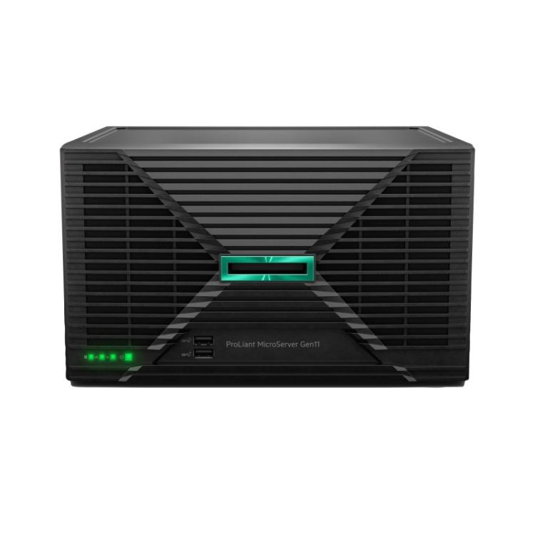 HPE - ProLiant MicroServer Gen11 6325P 3.5GHz 4c 1P 1x32GB-U 4LFF-NHP 2x4TB HDD 1x180W PS EU Server