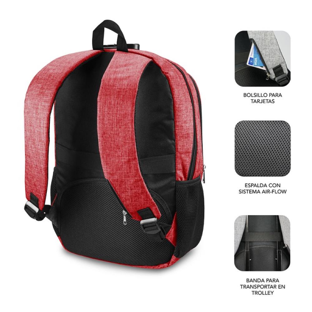 SUBBLIM - Mochila para Portátil Urban Lock Backpack 16" Red