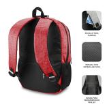 SUBBLIM - Mochila para Portátil Urban Lock Backpack 16" Red