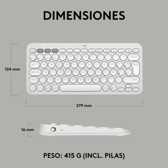 Logitech - Pebble Keys 2 K380s - 920-011828