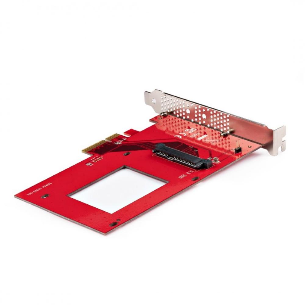 StarTech.com - Tarjeta Adaptador U.3 a PCIe - Adaptador PCIe 4.0 x4 para SSDs U.3 NVMe de 2,5" - Tarjeta de Expansión PCI Expres