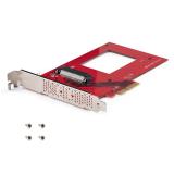 StarTech.com - Tarjeta Adaptador U.3 a PCIe - Adaptador PCIe 4.0 x4 para SSDs U.3 NVMe de 2,5" - Tarjeta de Expansión PCI Expres