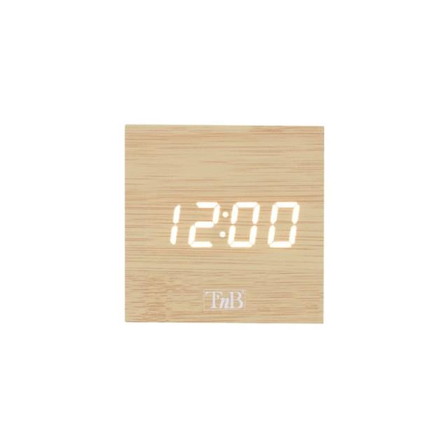 T''nB - CLOCKSQWD despertador Reloj despertador digital Madera