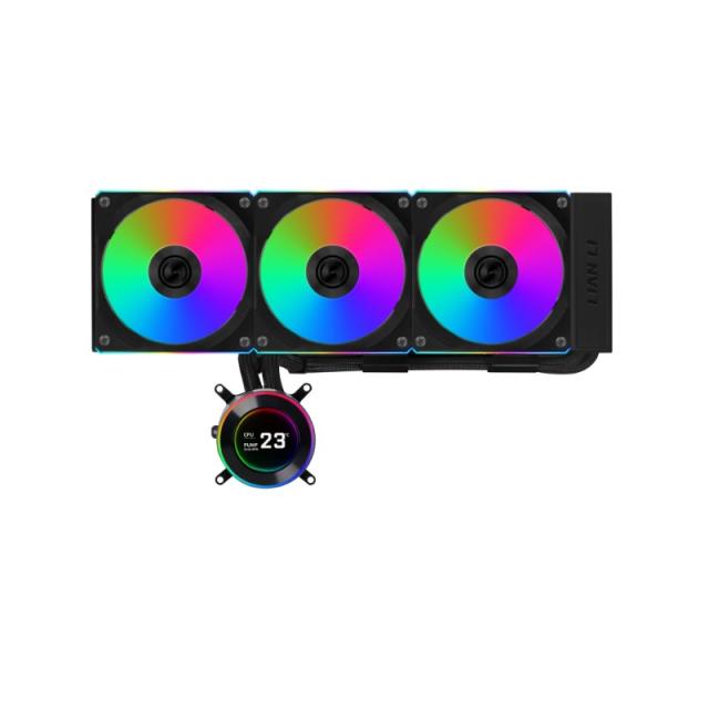 Lian Li - GA II Hydroshift II LCD-C 360CL Procesador Sistema de refrigeración líquida todo en uno 12 cm Negro 1 pieza(s)