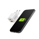 Hama - 00201992 cargador de dispositivo móvil Smartphone Blanco Corriente alterna Carga rápida Interior, Exterior