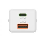 Hama - 00201992 cargador de dispositivo móvil Smartphone Blanco Corriente alterna Carga rápida Interior, Exterior