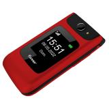 Funker - FUNC200R teléfono móvil 6,1 cm (2.4") 112 g Rojo Teléfono para personas mayores