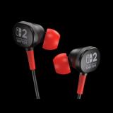PowerA - Wired Earbuds for Nintendo Switch 2 Auriculares Alámbrico Dentro de oído Juego Negro, Rojo
