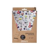 SilverHT - Funda Universal Estampada (9'''' - 10,1'''') Space Silver metal