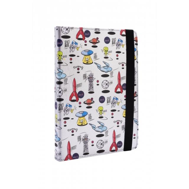 SilverHT - Funda Universal Estampada (9'''' - 10,1'''') Space Silver metal