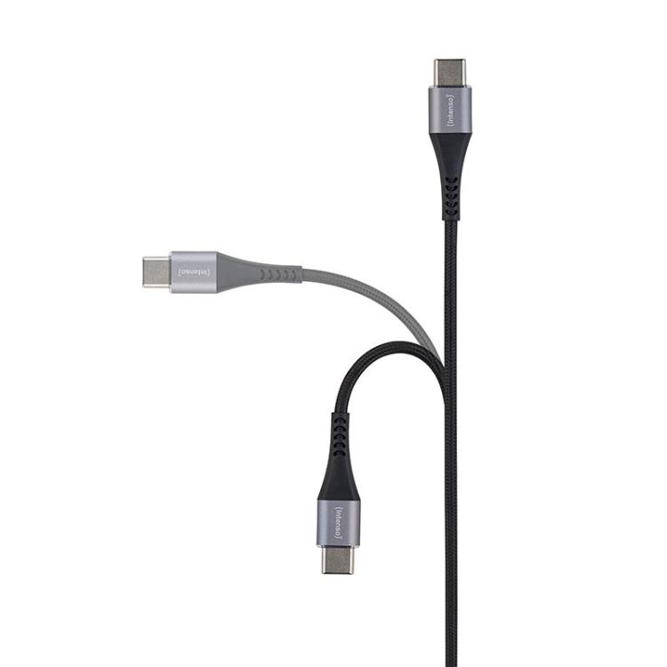 Intenso - Cable de carga/datos USB-C C315C, 1,5 m, carga rápida hasta 60 vatios, negro