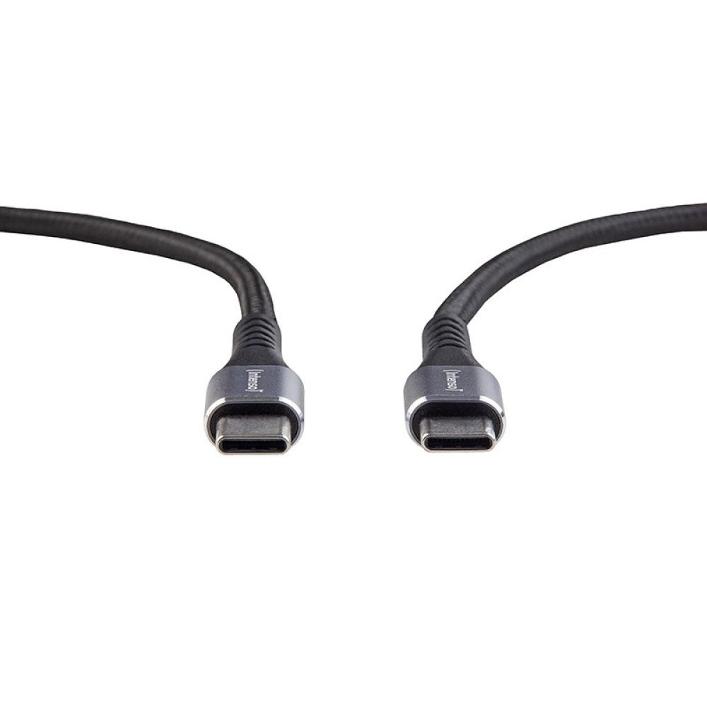 Intenso - Cable de carga/datos USB-C C315C, 1,5 m, carga rápida hasta 60 vatios, negro
