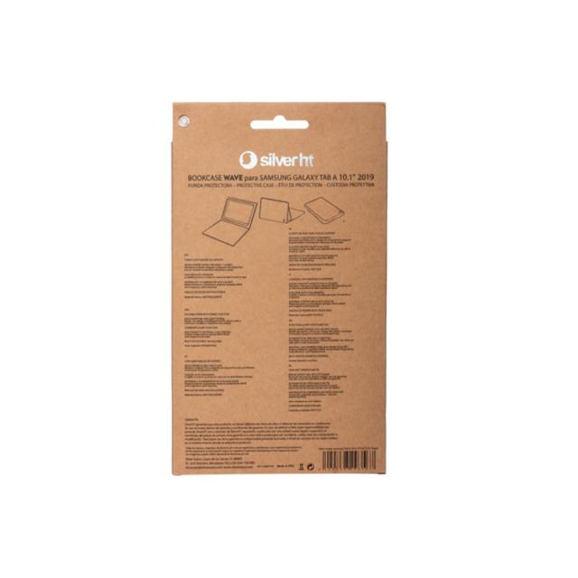 SilverHT - Funda BookCase Wave para Samsung TAB A 2019 10''1 pulgadas (T510/T515) Rojo