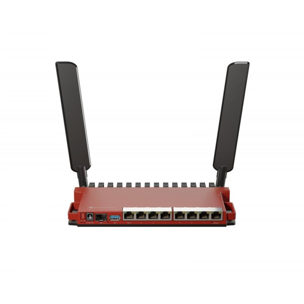 Mikrotik - L009UiGS-2HaxD-IN router inalámbrico Gigabit Ethernet Banda única (2,4 GHz) Rojo