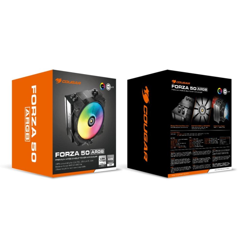 COUGAR - CGR-FZA50-ARGB Procesador Refrigerador de aire Negro