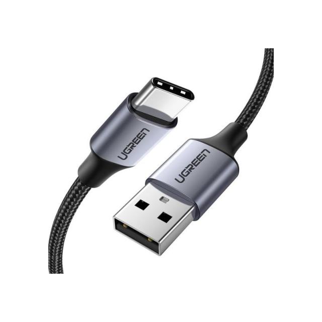Ugreen - 60126 cable USB 1 m USB C USB A Negro, Gris