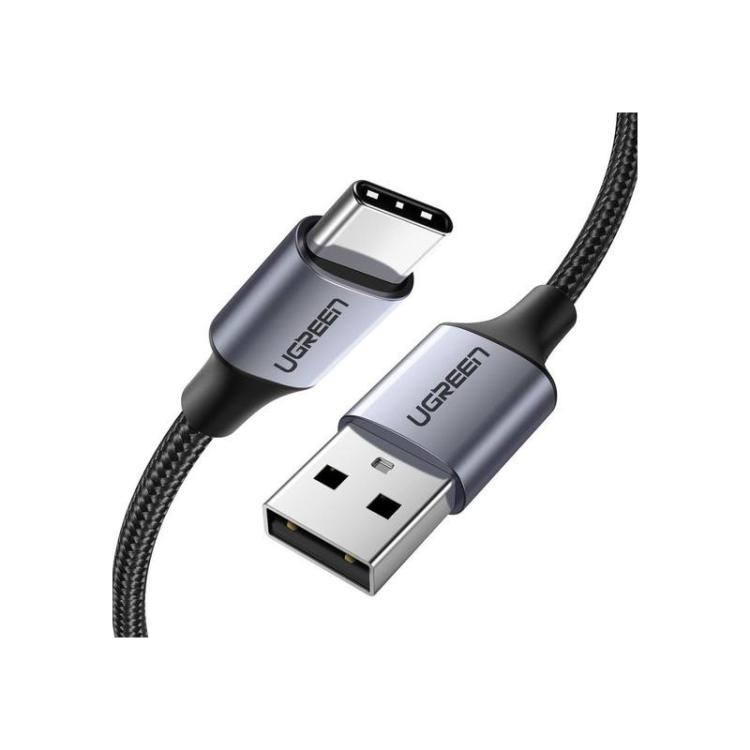 Ugreen - 60126 cable USB 1 m USB C USB A Negro, Gris