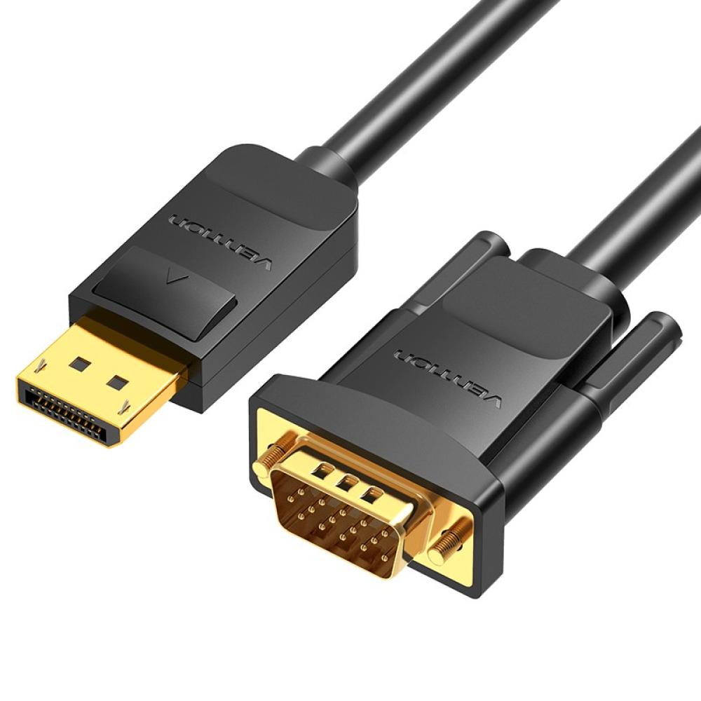 Vention - Cable Conversor HBLBH/ Displayport Macho - VGA Macho/ 2m/ Negro