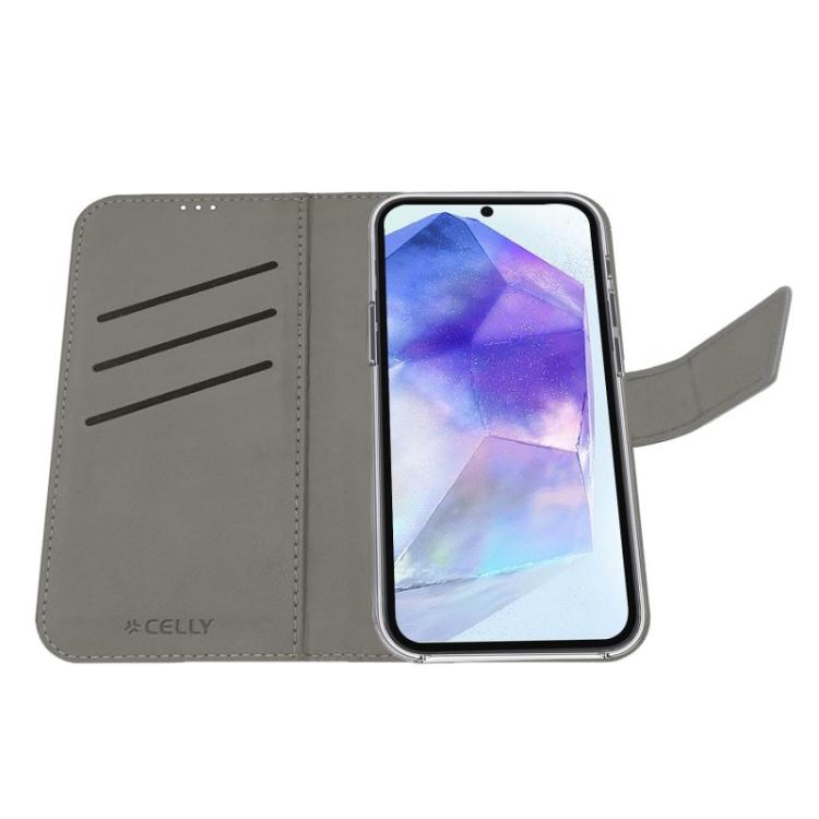 Celly - WALLY funda para teléfono móvil 17 cm (6.7") Funda cartera Negro - WALLY1119