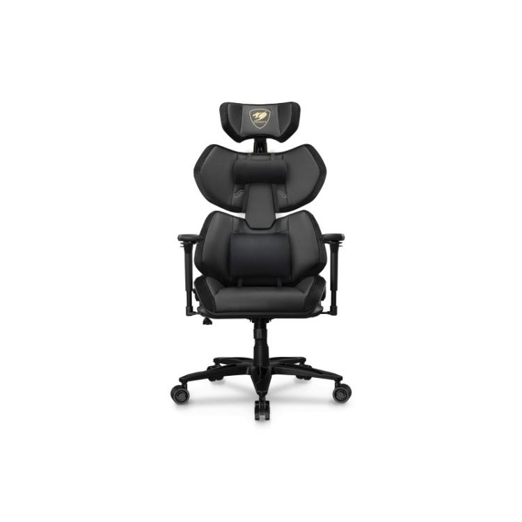 COUGAR - Terminator Elite Gold Silla para videojuegos de PC Asiento acolchado Negro, Oro