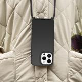 OtterBox - React Series Necklace MagSafe para iPhone 15 Pro Max with Strap, Black