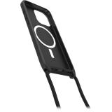 OtterBox - React Series Necklace MagSafe para iPhone 15 Pro Max with Strap, Black