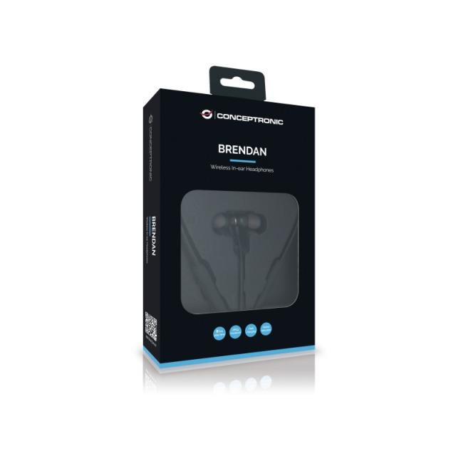 Conceptronic - BRENDAN01B auricular y casco Auriculares Inalámbrico Dentro de oído Llamadas/Música Bluetooth Negro