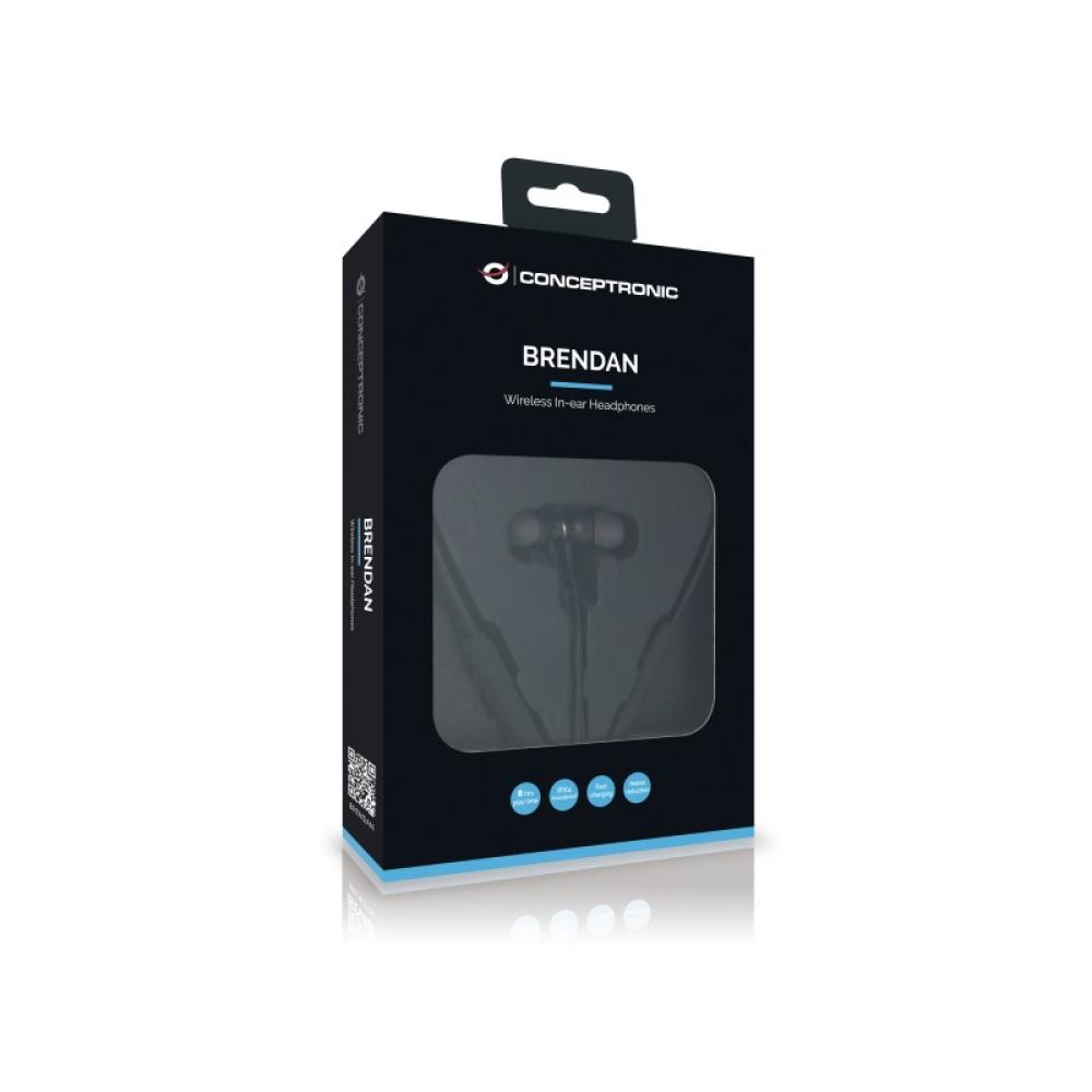 Conceptronic - BRENDAN01B auricular y casco Auriculares Inalámbrico Dentro de oído Llamadas/Música Bluetooth Negro