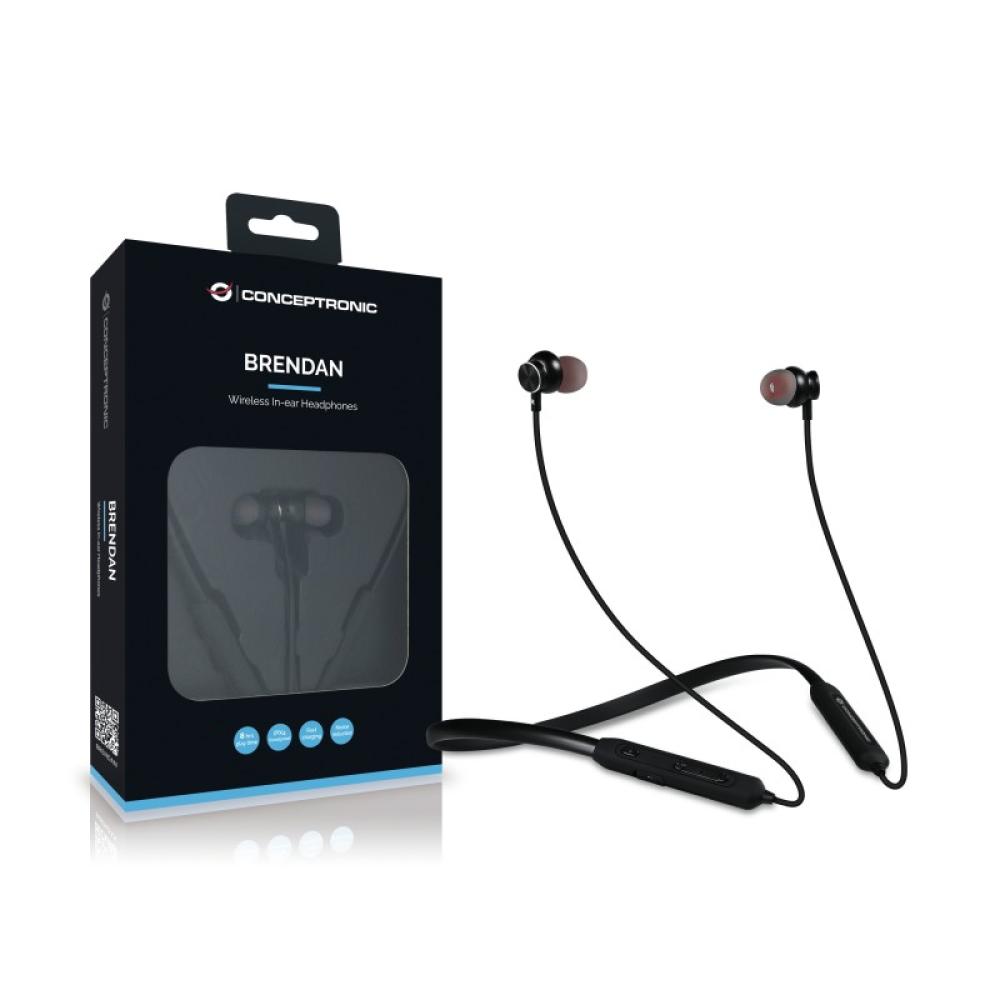 Conceptronic - BRENDAN01B auricular y casco Auriculares Inalámbrico Dentro de oído Llamadas/Música Bluetooth Negro