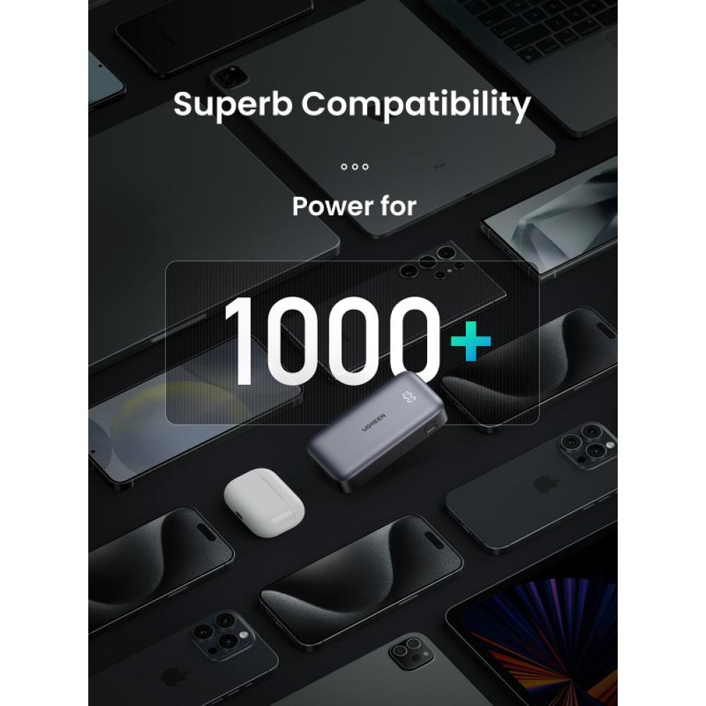 Ugreen - 10000mAh Mini Powerbank Quick Charging 30W Gris